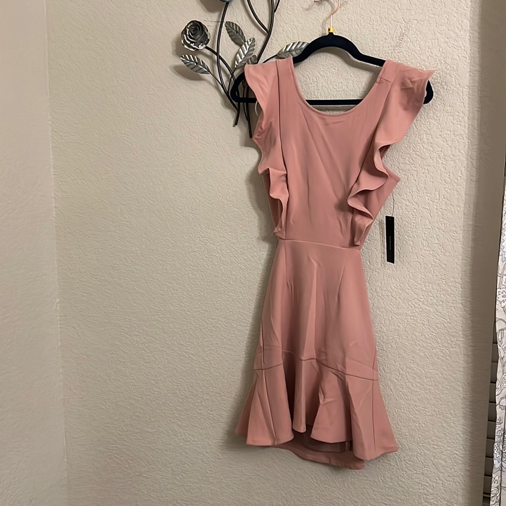 Lulus Positively Beaming Backless Ruffled Mini Dress - Picture 1 of 7